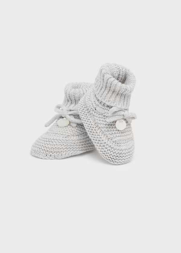 Babbucce tricot Neonato PANNA 9696/P -  NANU' BABY