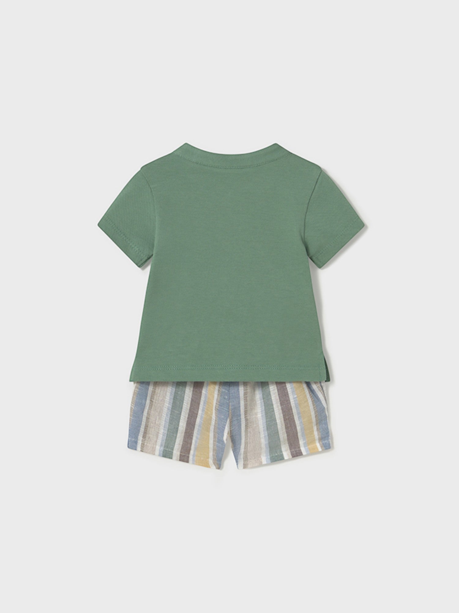 Completo pantalone  corto e polo Bimbo VERDE 1217 /V -  NANU' BABY