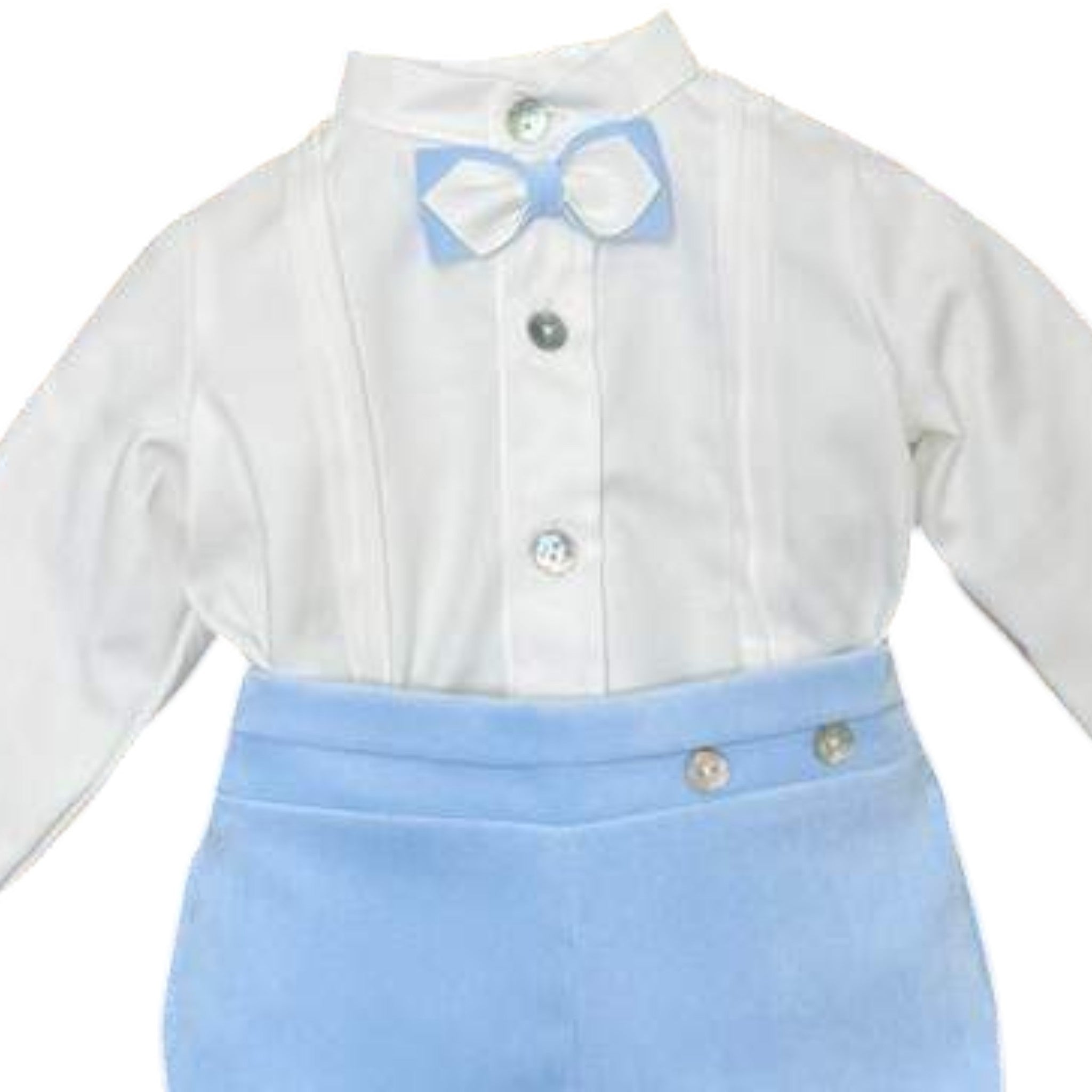 Completo Cerimonia Bimbo Misto Cotone Cielo - PONTO POR PONTO 1/6421-C