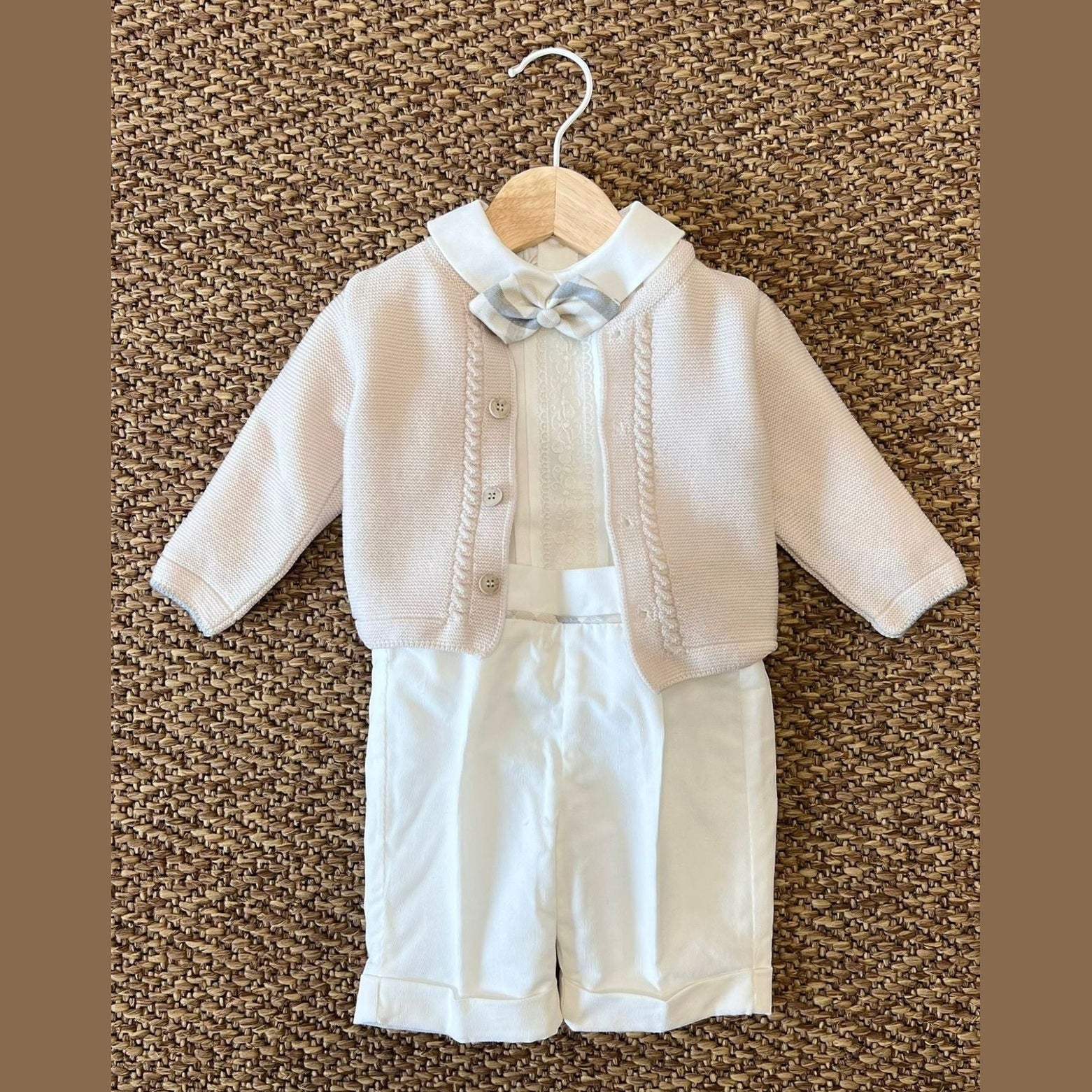 Completo Cerimonia Papillon Bimbo PANNA IK20760BIS -  NANU' BABY