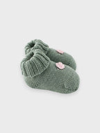 Babbucce Neonata Verde FIORI DI LOTO 715/6231 by BABY LORD