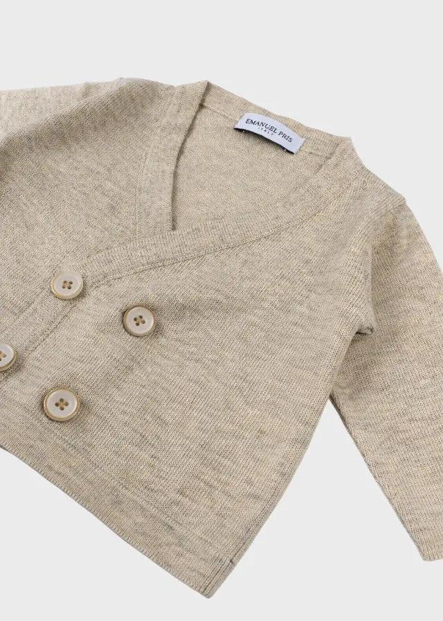 Giacca Cerimonia Bimbo Beige ECA007I/B by EMANUEL PRIS