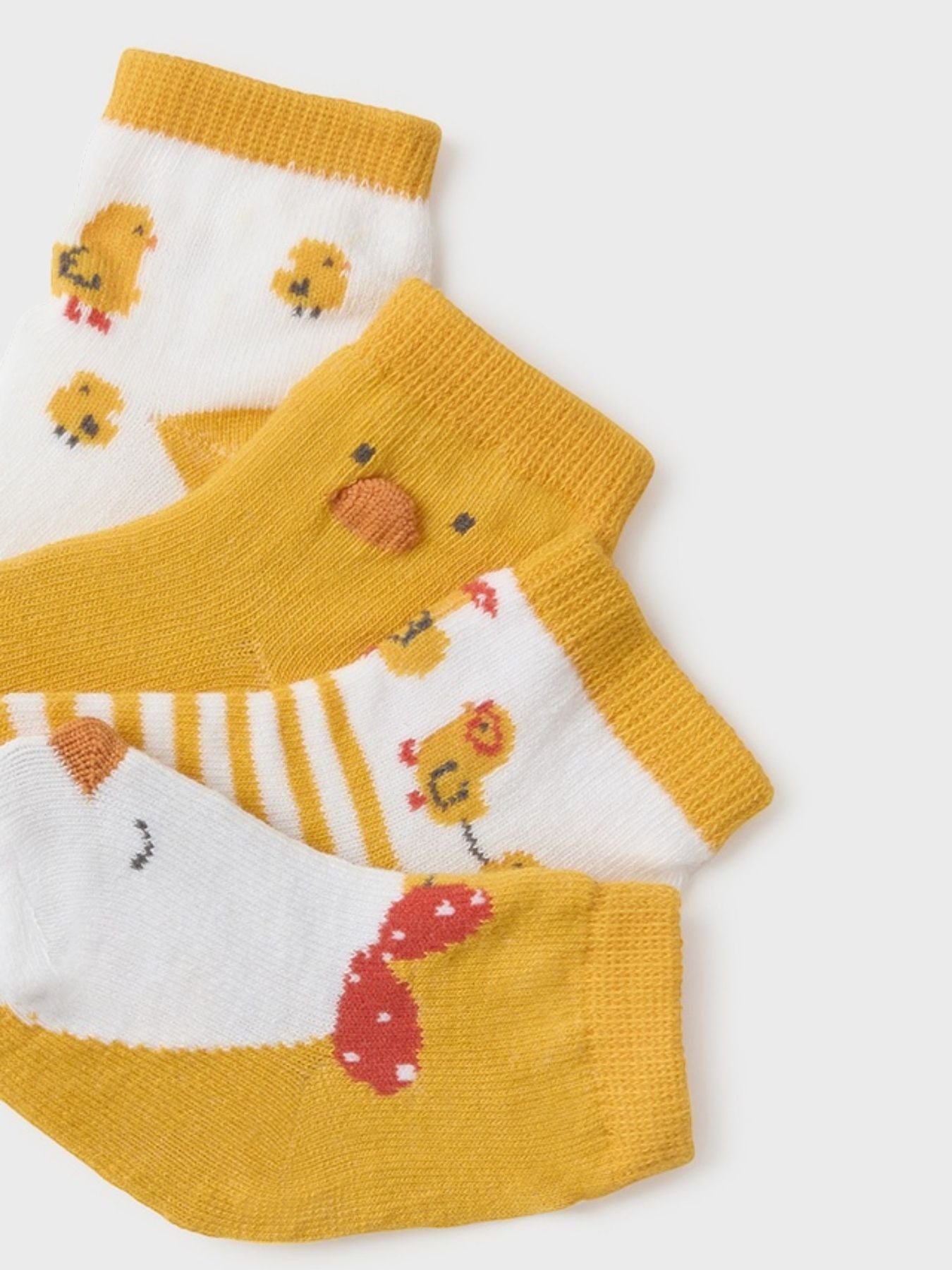Set 4 calze  GIALLO 9711/M -  NANU' BABY