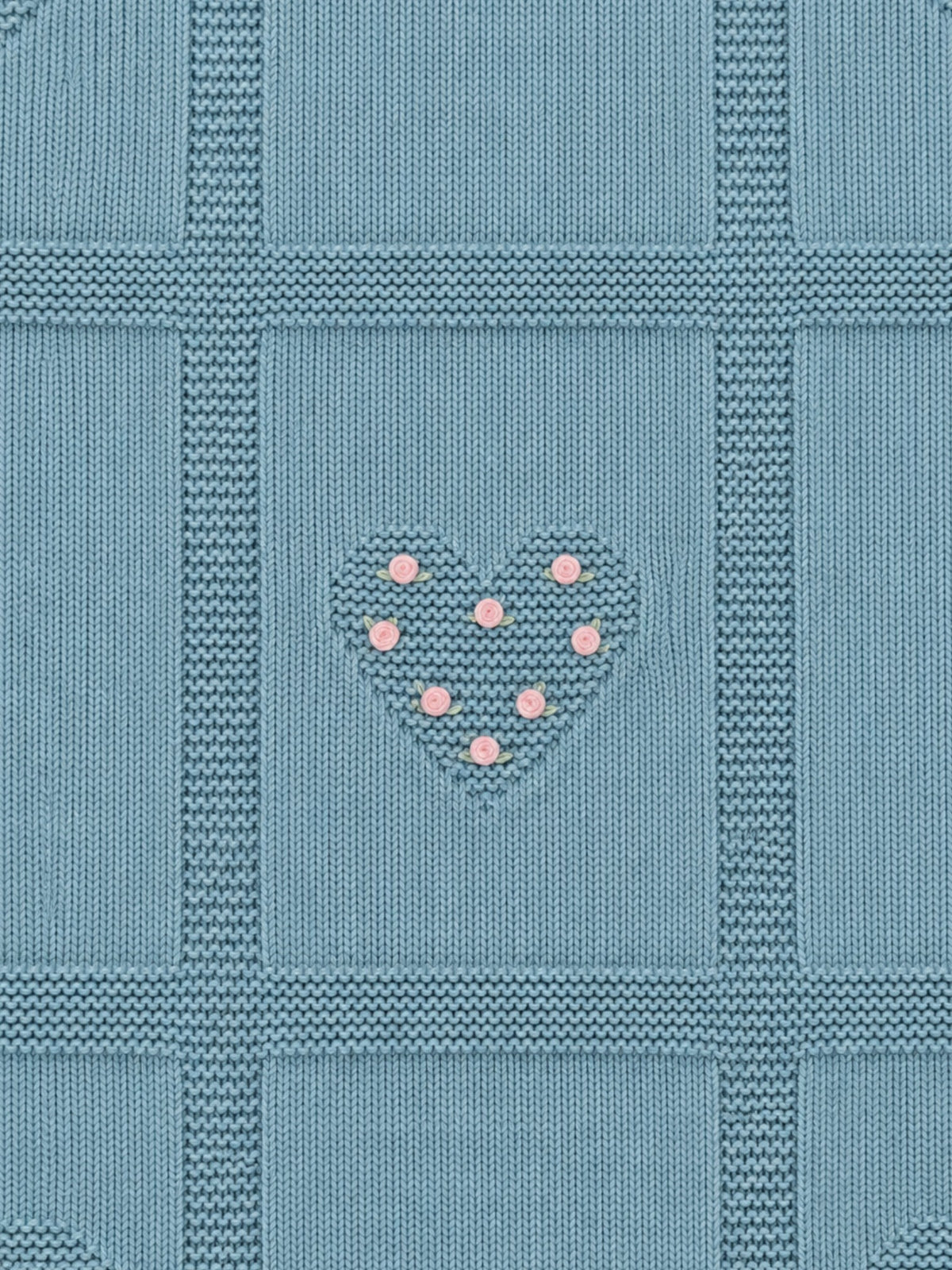 Coperta Neonata Verde LOVE FLOWER 143