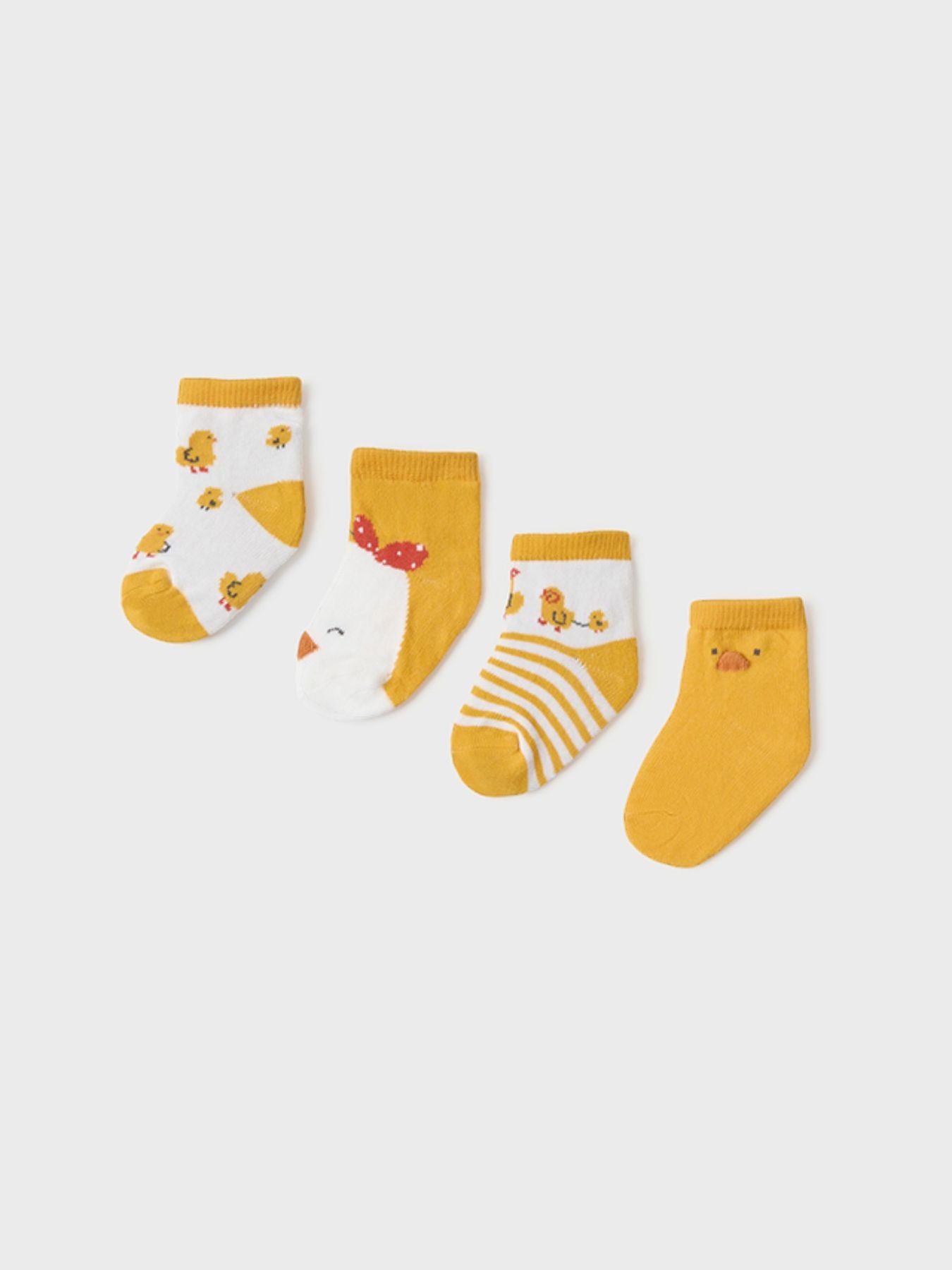 Set 4 calze  GIALLO 9711/M -  NANU' BABY