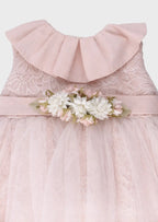 Abito Cerimonia Bimba Rosa FB094/R by FLO' SARTORIA ITALIANA