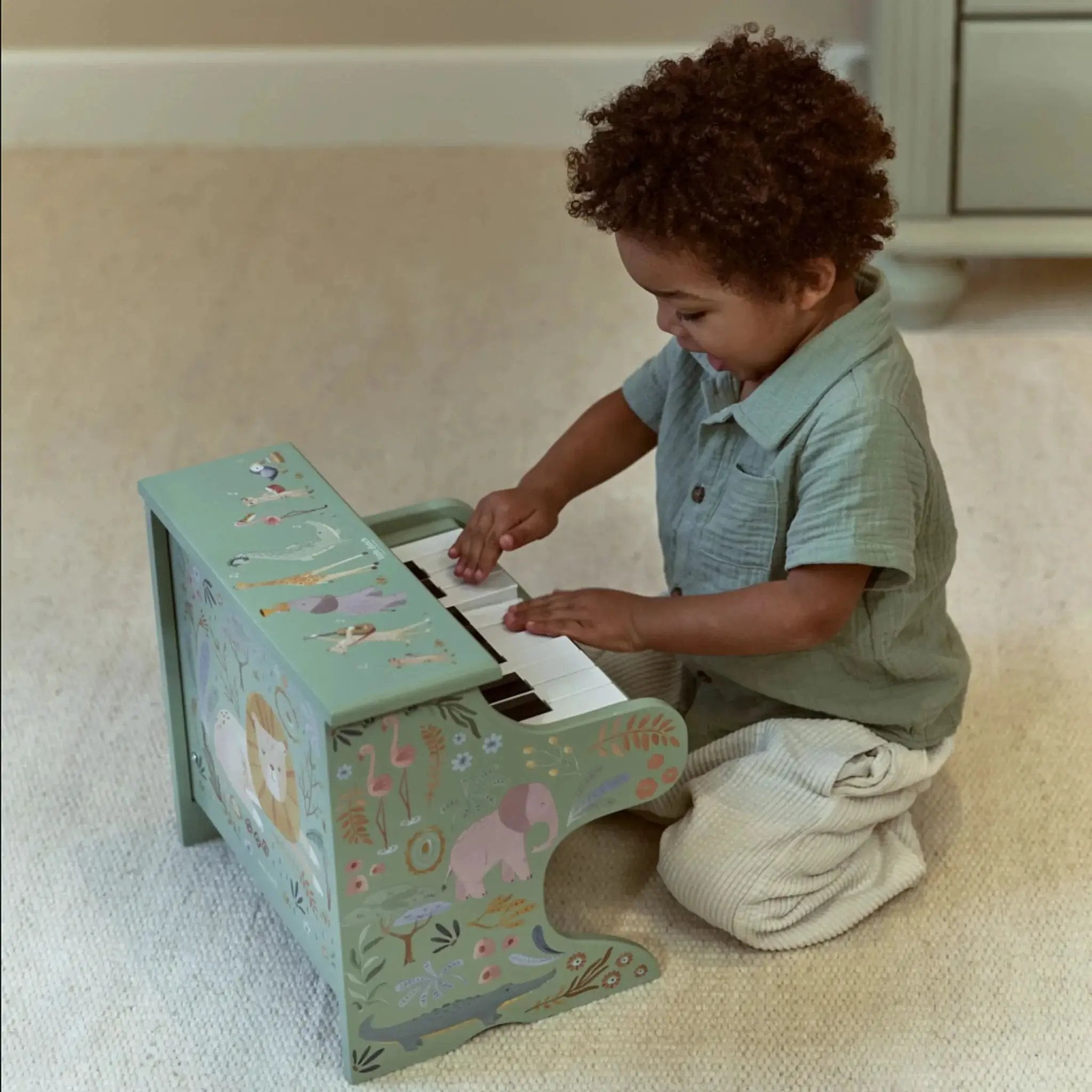 Pianoforte in legno Multicolore LD7476 by LITTLE DUTCH