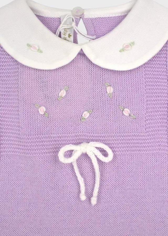 Pagliaccetto Neonata Lilla ROSELLINE 373/L by BABY LORD