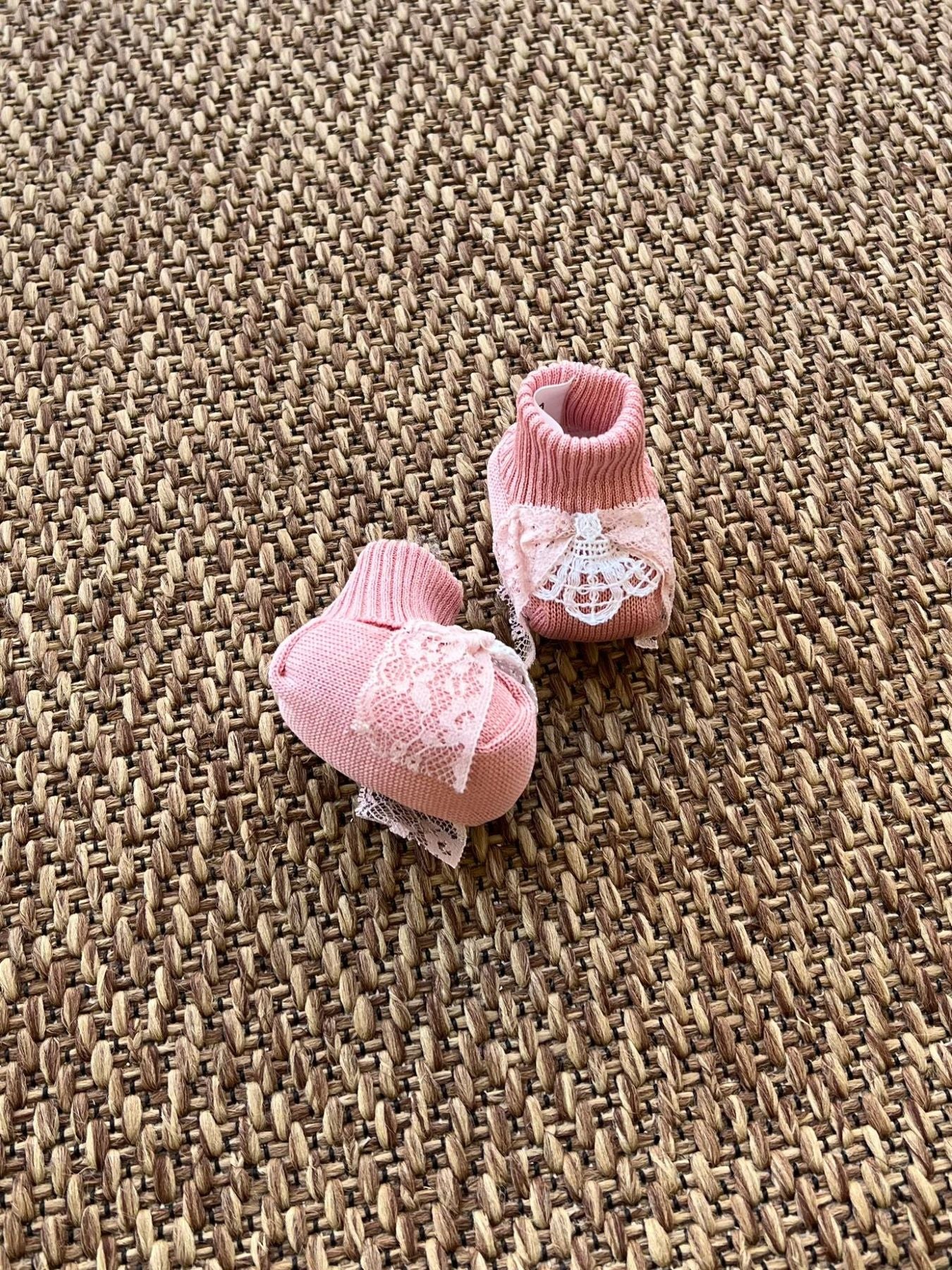 Babbucce Neonata ROSA EP28S -  NANU' BABY