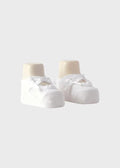 Babbucce Neonato Bianco Cotone Poliammide Elastan 3G365/71