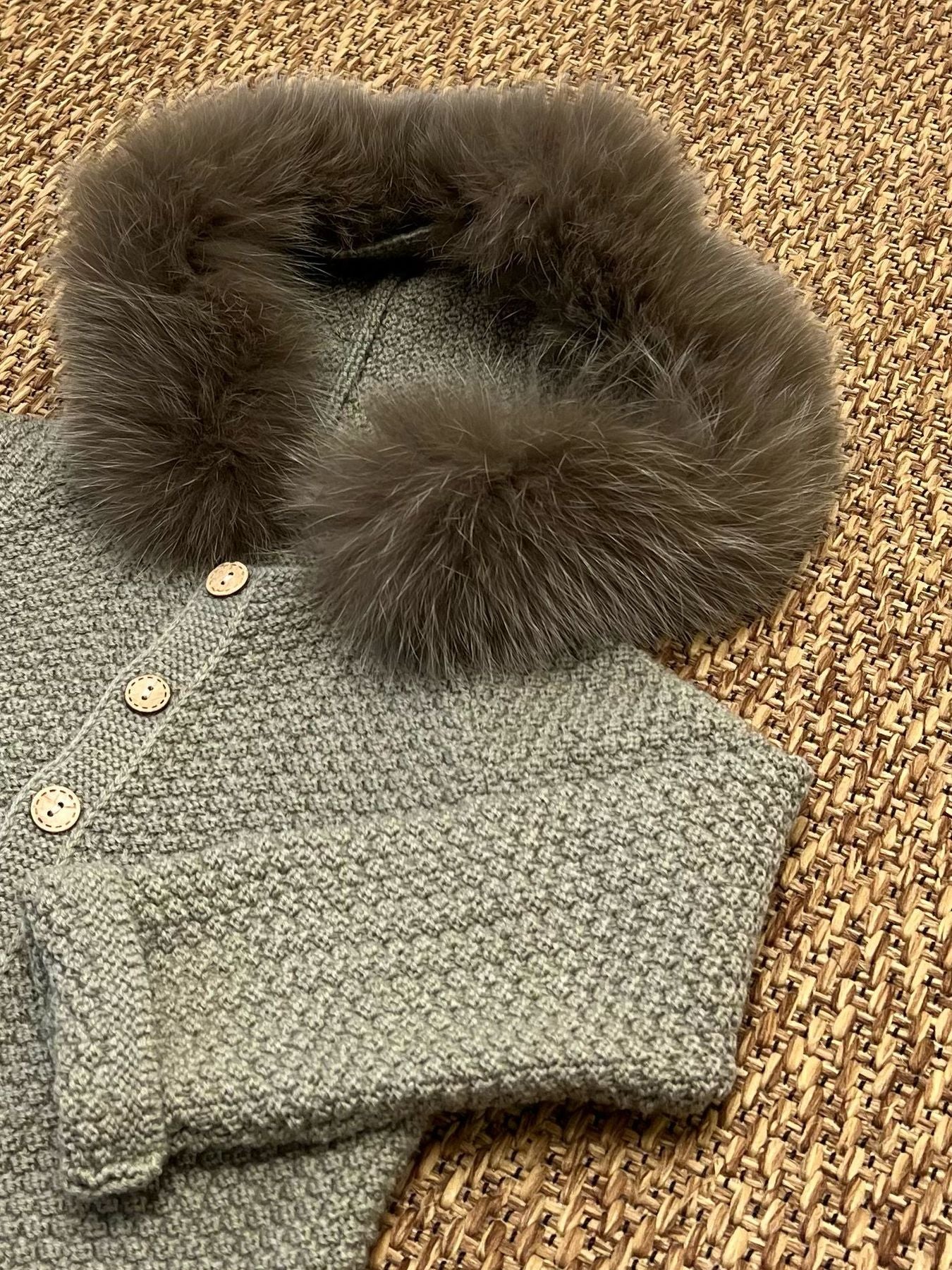 Cappotto in maglia Bimbo VERDE L019-10206 -  NANU' BABY