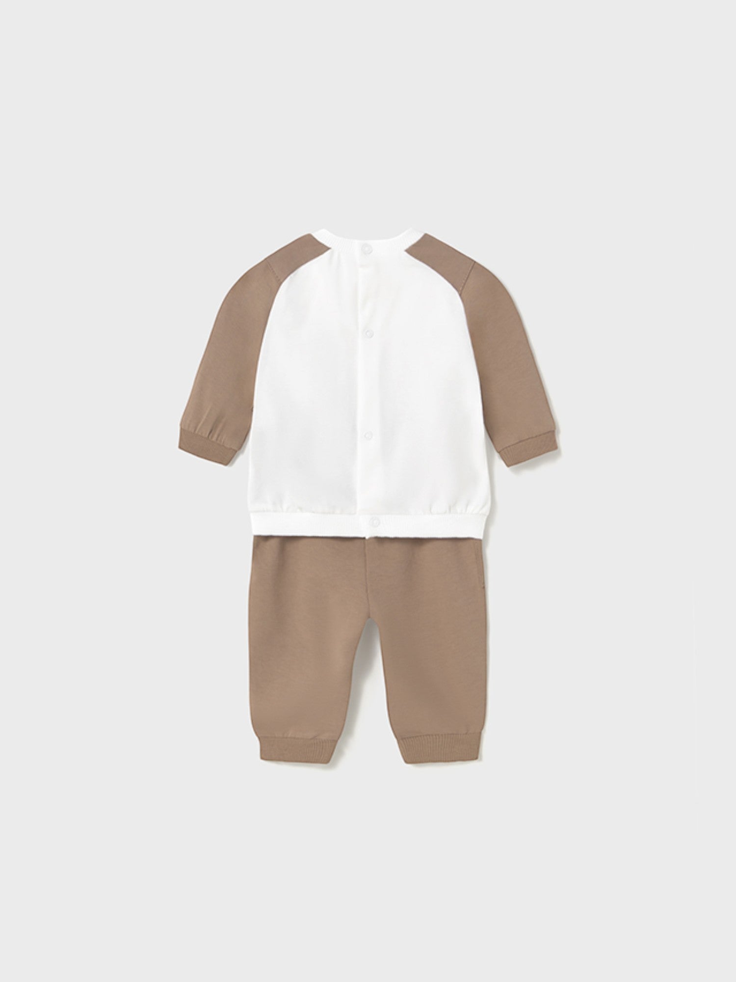 Completo  4 pezzi lungo Bimbo MARRONE 1612 /M -  NANU' BABY