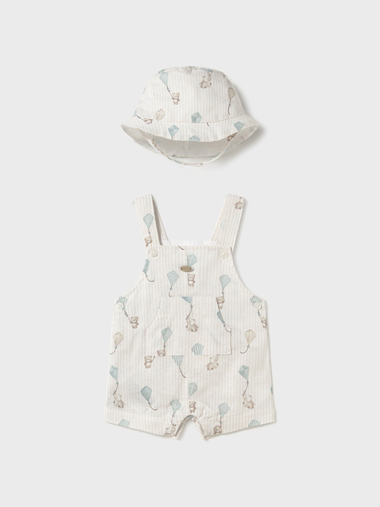 Salopette e cappello Bimbo VERDE 1601 /V -  NANU' BABY