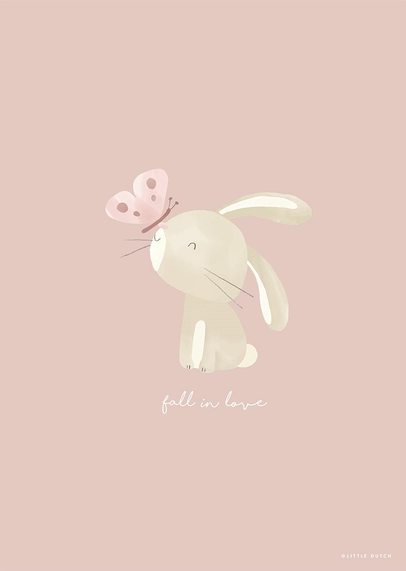 Poster Fiori e Farfalle - A3  ROSA PW11421690 -  NANU' BABY