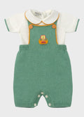 Salopette Neonato Verde CETIN/SL-V by PICCOLA GIUGGIOLA