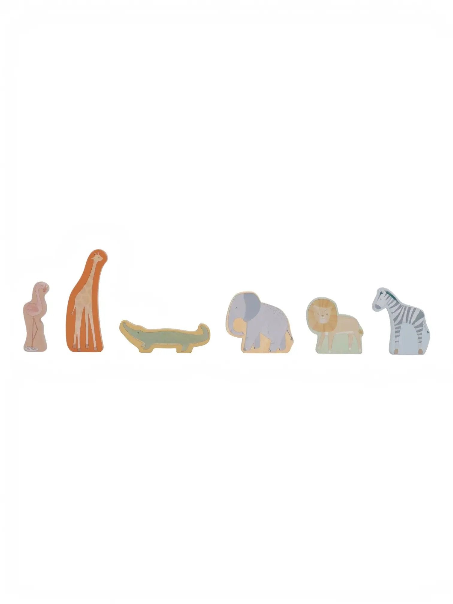 Auto in legno con animali Multicolore LD7482 by LITTLE DUTCH