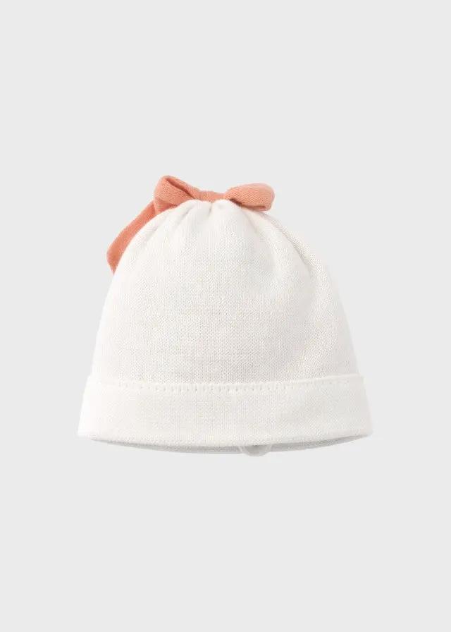 Cuffia Neonata Bianco FIOCCO/681-P by BABY LORD