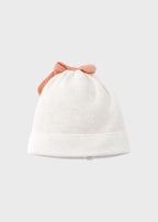 Cuffia Neonata Bianco FIOCCO/681-P by BABY LORD