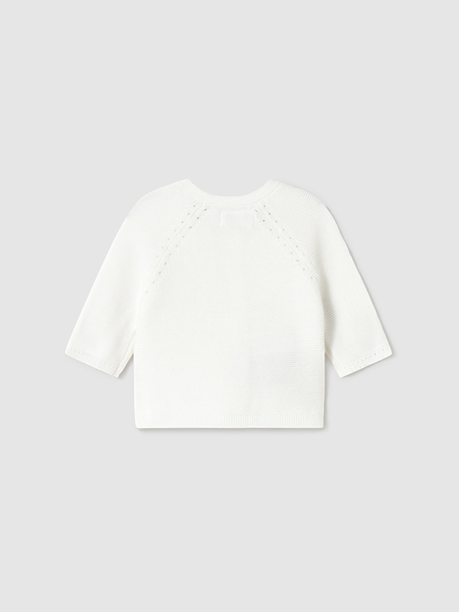 Giacchino lungo maglia Bimba NATURAL 1307 /N -  NANU' BABY