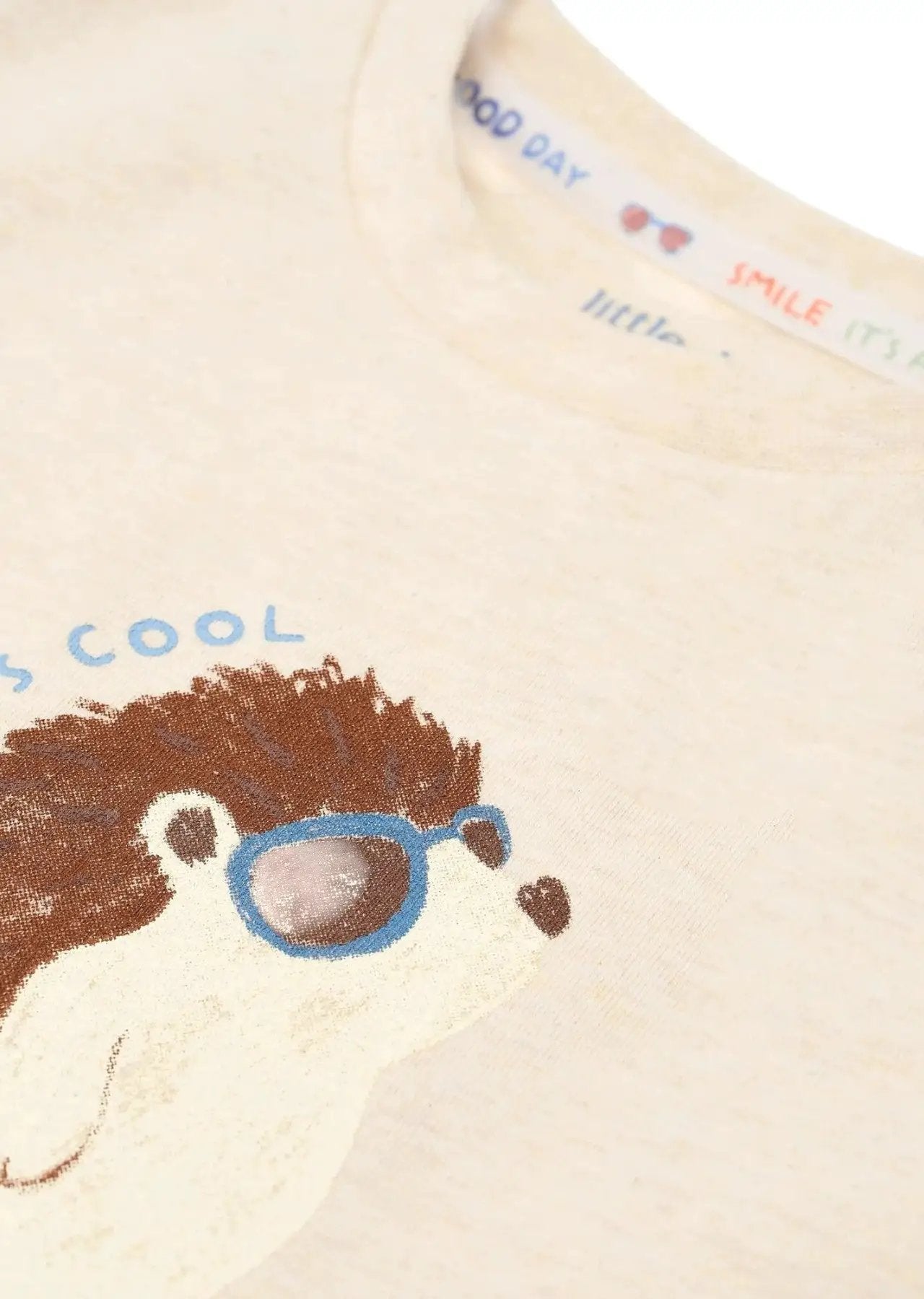T-shirt Bimbo Avorio CL26021140 by LITTLE DUTCH