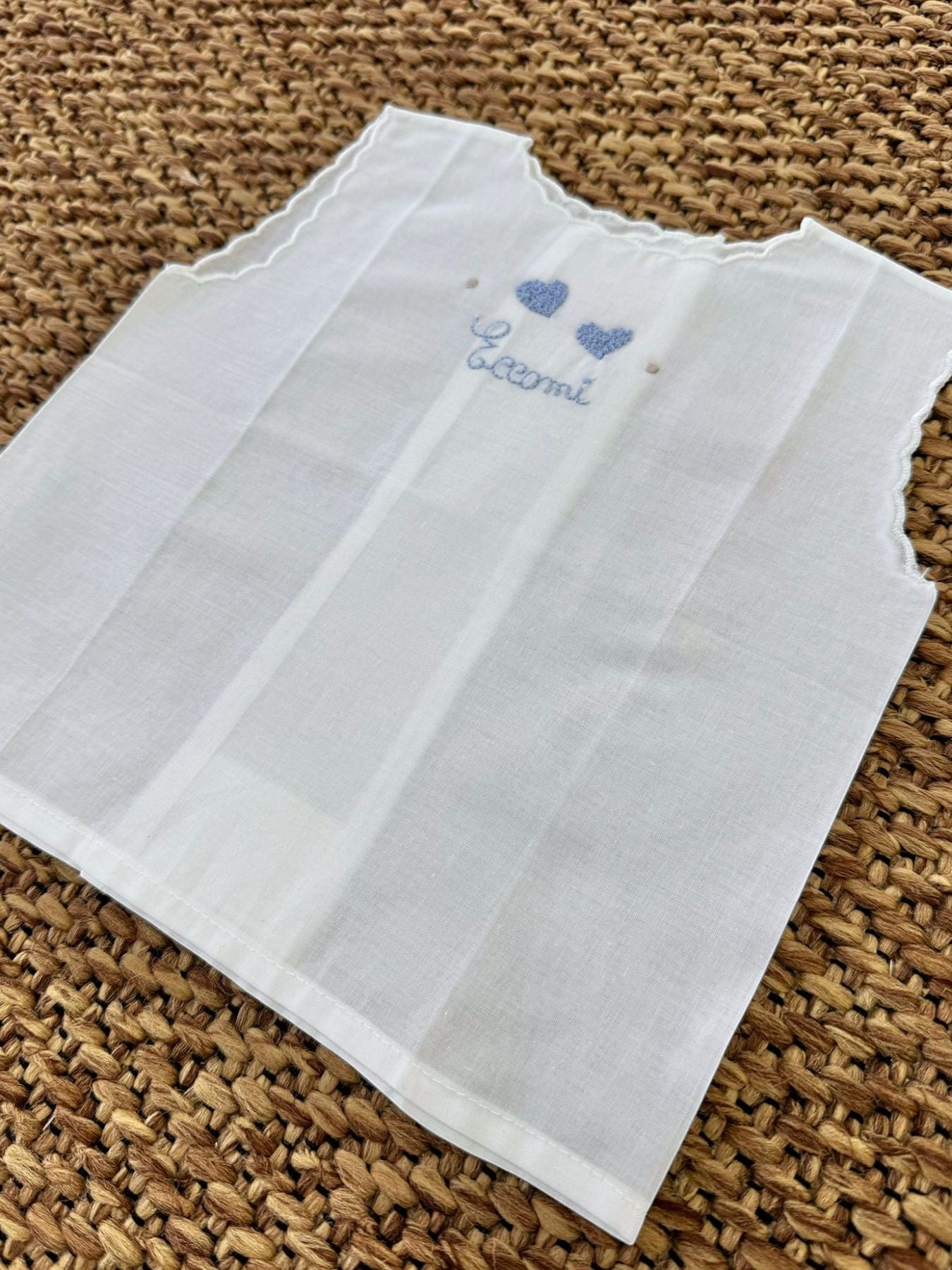 CAMICINA BATISTA Neonato AZZURRO CA80A -  NANU' BABY