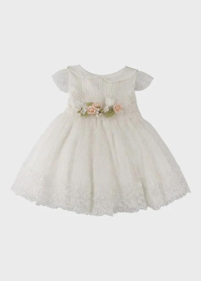 Abito Cerimonia Bimba Bianco FB082 by FLO' SARTORIA ITALIANA