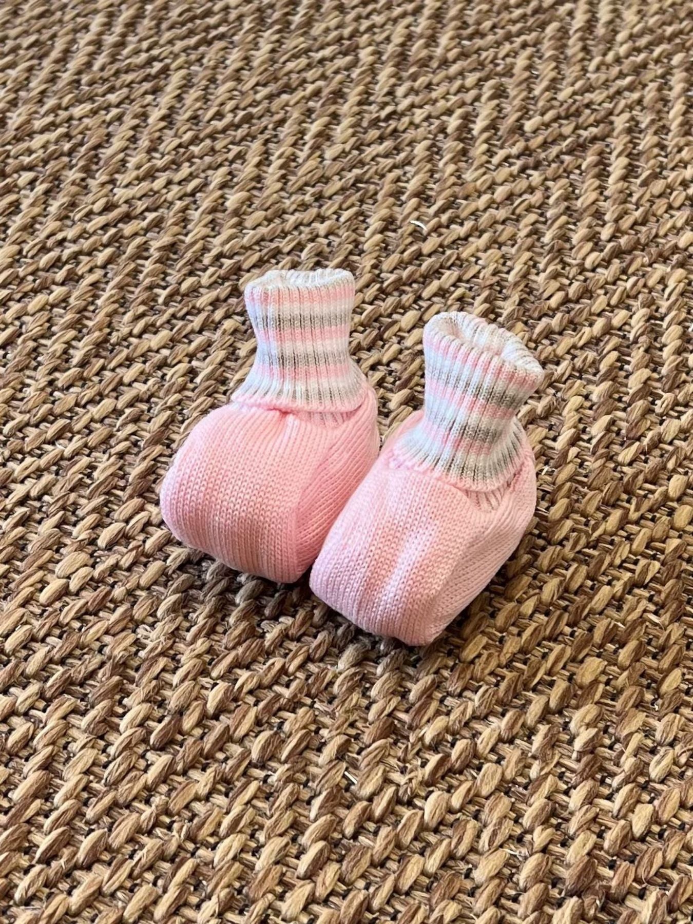 Babbucce Neonata Rosa EC16S -  NANU' BABY
