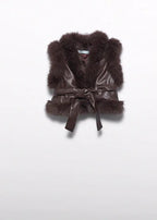 Gilet Bimba Marrone 5808/6 by ABEL & LULA