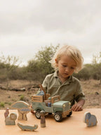 Auto in legno con animali Multicolore LD7482 by LITTLE DUTCH