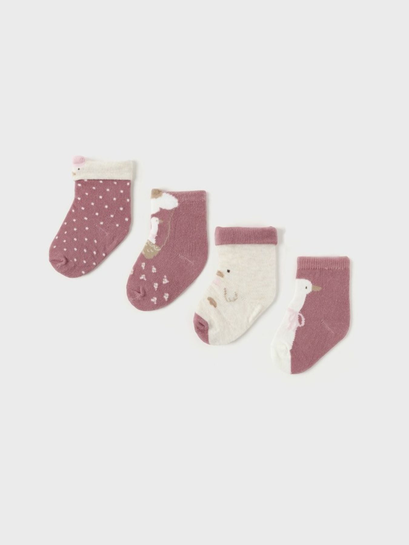Set 4 calze  ROSA 2G-9762/R -  NANU' BABY