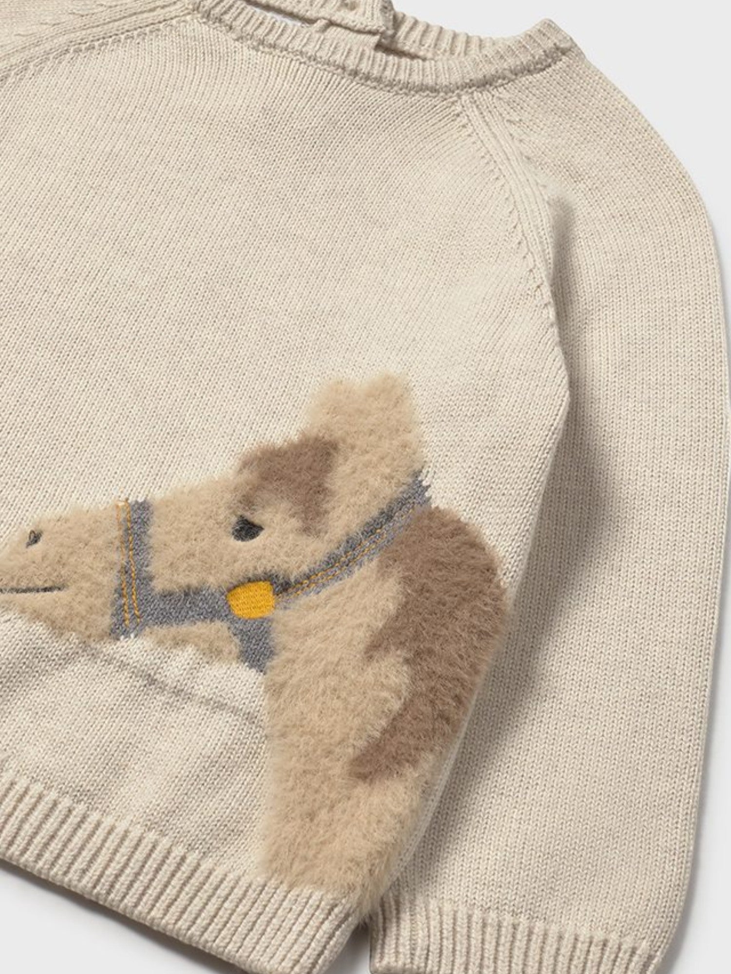 Maglioncino intarsio animal Bimbo Beige 2345/22 -  NANU' BABY