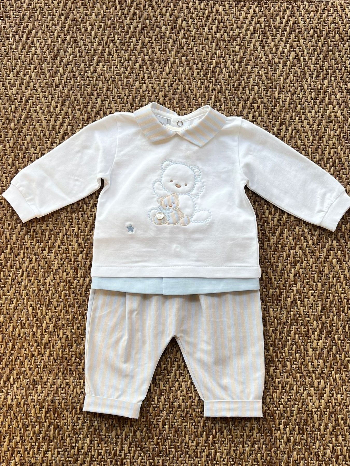 Completo 2 pezzi Bimbo BIANCO EP6851BIS -  NANU' BABY