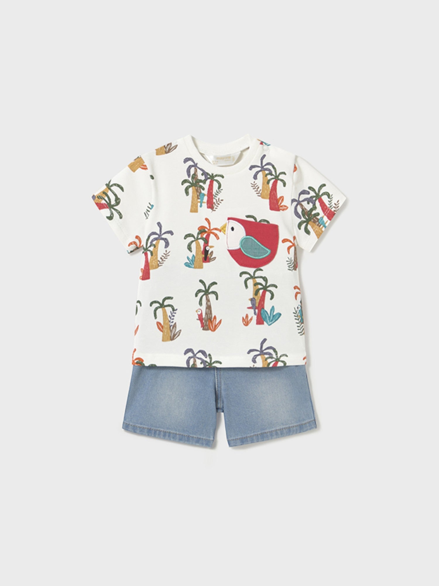 Completo pantalone corto Bimbo MULTICOLORE 1216 /MU -  NANU' BABY