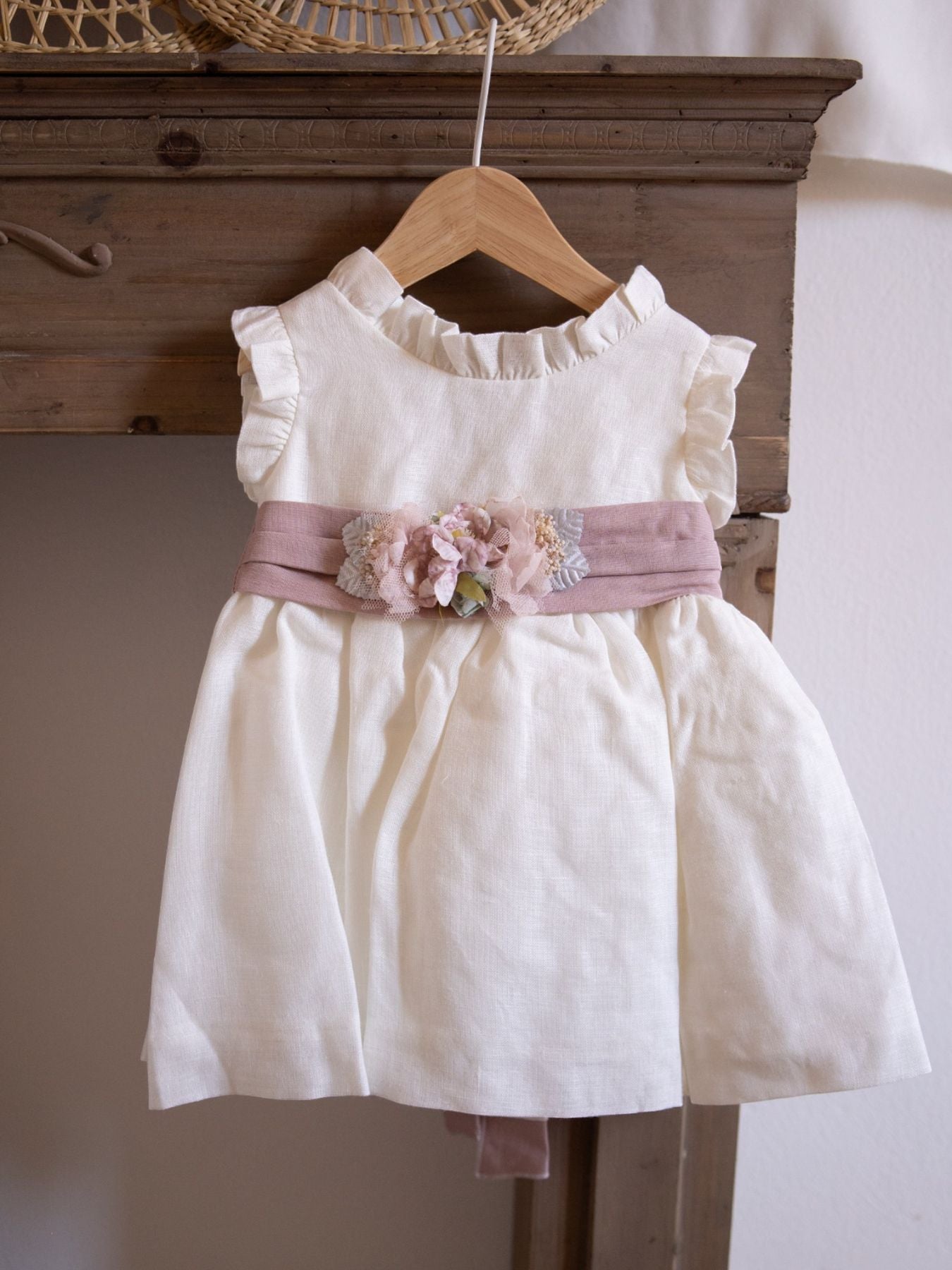 Abito Cerimonia Bimba BEIGE 4917/B -  NANU' BABY