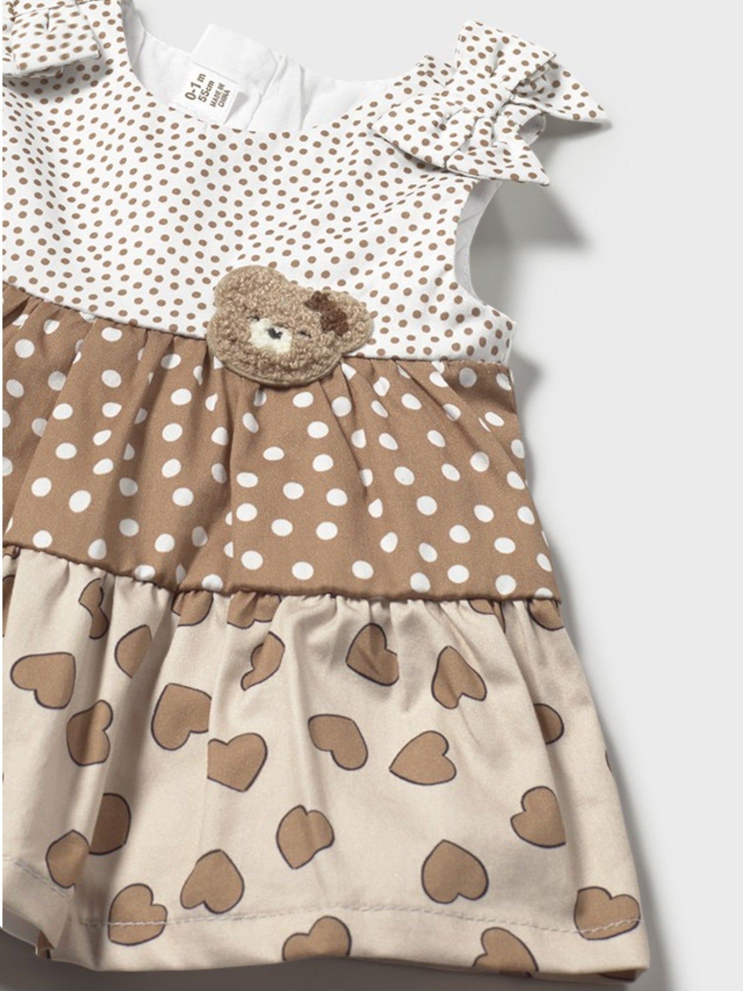 Abito combinato Bimba BEIGE 1868 /BE -  NANU' BABY