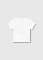 T-shirt Bimbo Bianco 1001/73 by MAYORAL