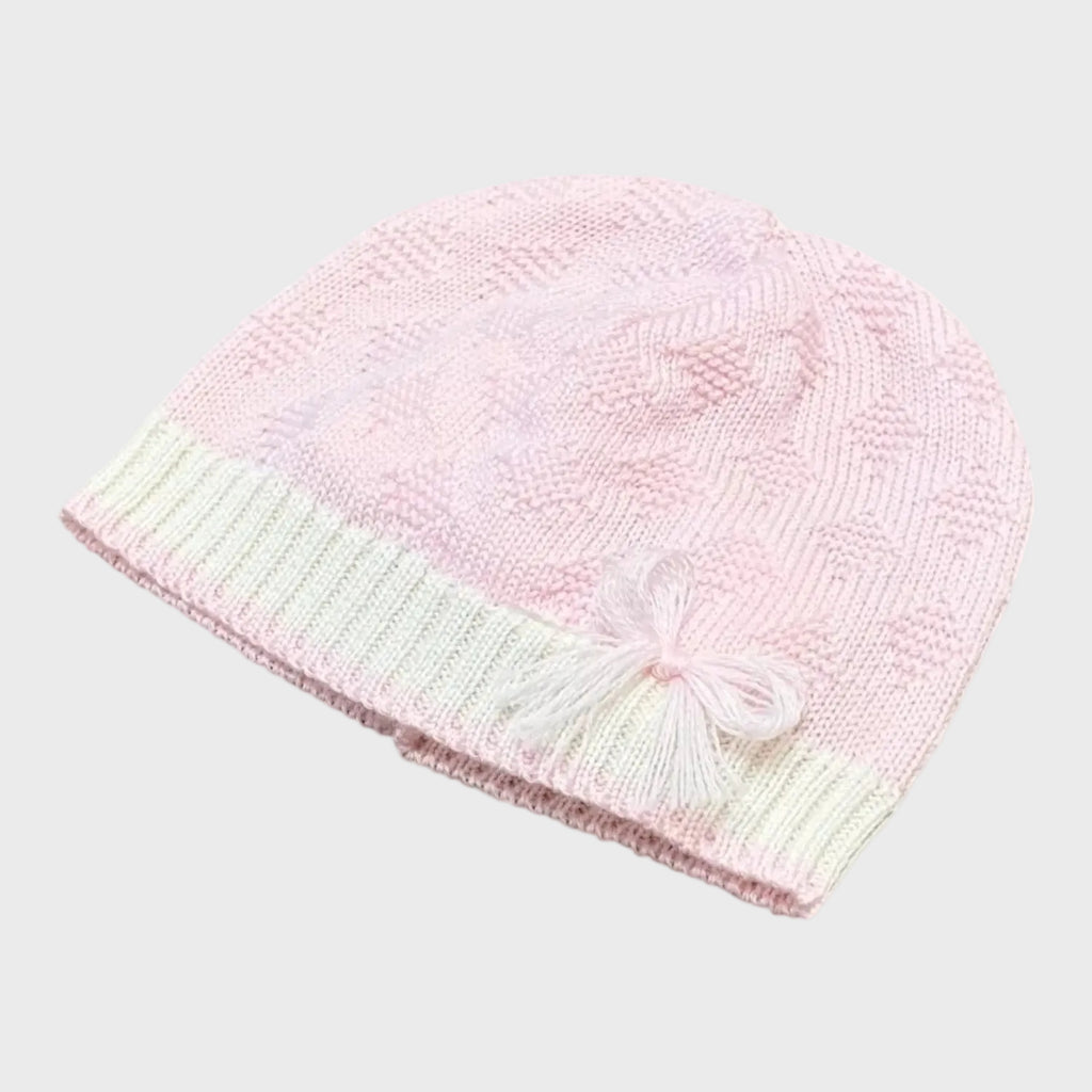 Cuffia Neonata Rosa 7777 Teddy by BIMBALO'