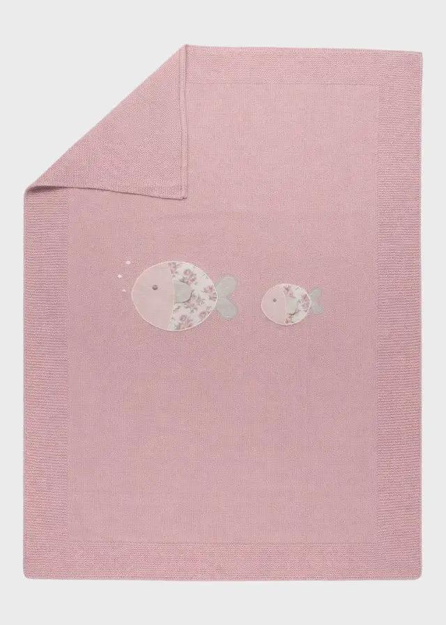 Coperta Neonata Rosa FISH AND FLOWER 197/M by BABY LORD
