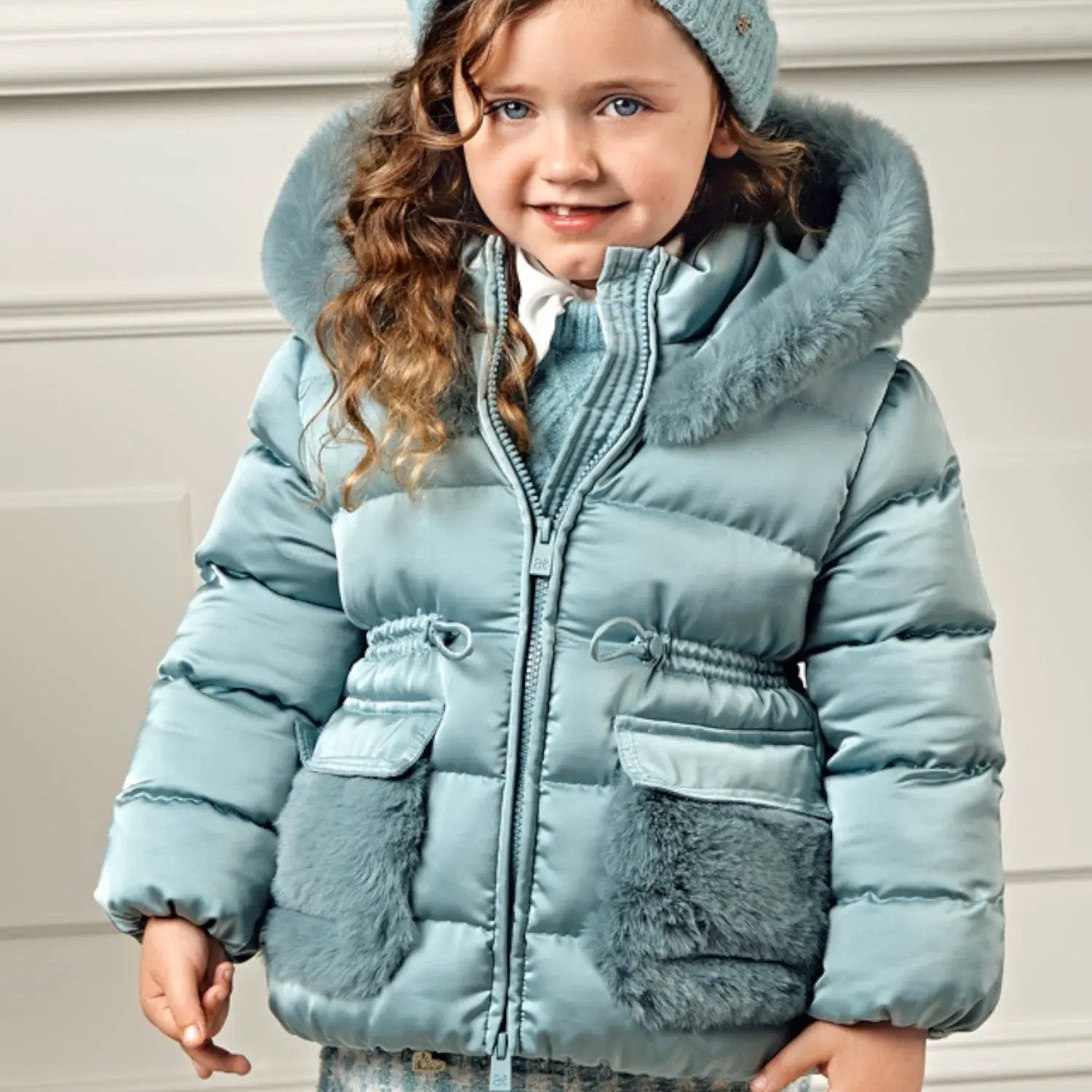 Cappotto Bimba Verde 5849/16 by ABEL & LULA