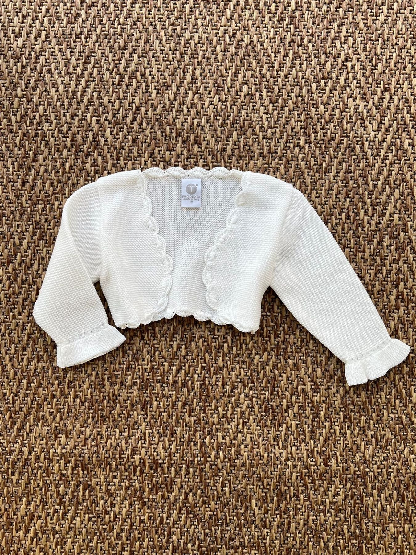 Giacchina in filo Bimba VANIGLIA EN82345/V -  NANU' BABY