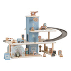 Garage Neonato Multicolore Legno Naturale LD2534