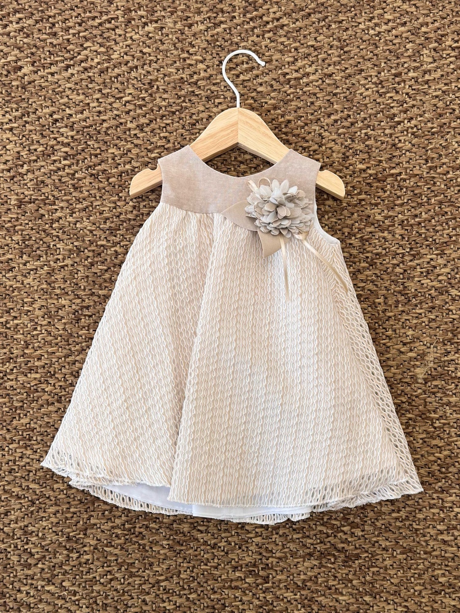 Abito Bimba BEIGE FF39010/T35/B -  NANU' BABY