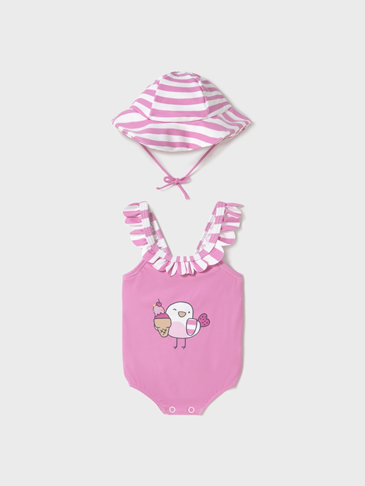 Costume e cappello Bimba ROSA 1764 /R -  NANU' BABY