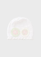 Cuffia Neonata Bianco EP1971 by MARLU'