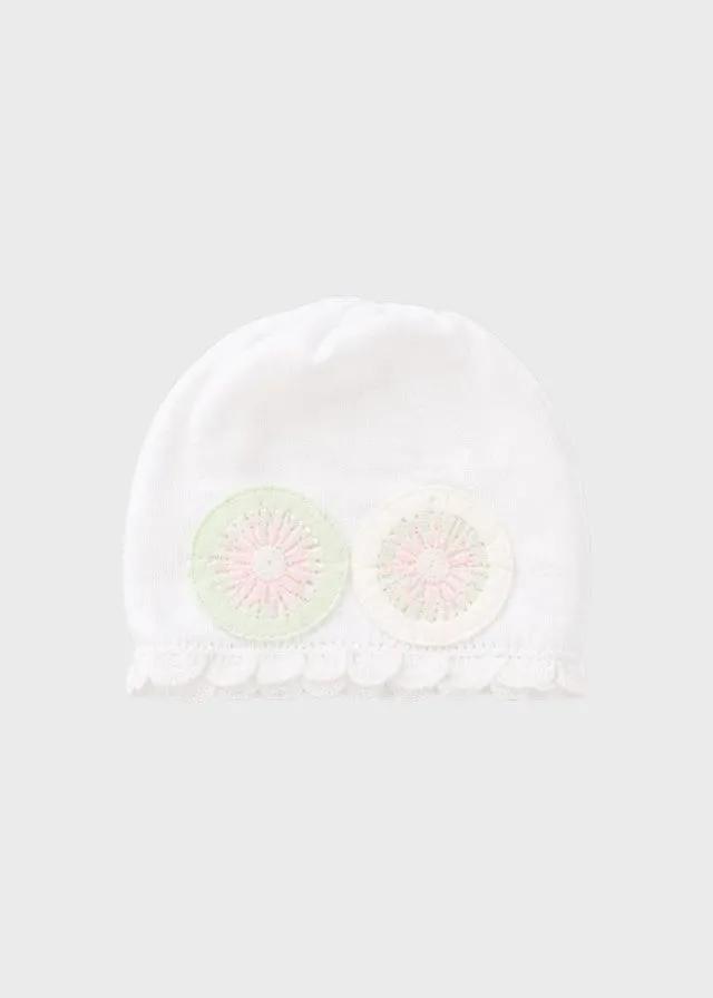 Cuffia Neonata Bianco EP1971 by MARLU'