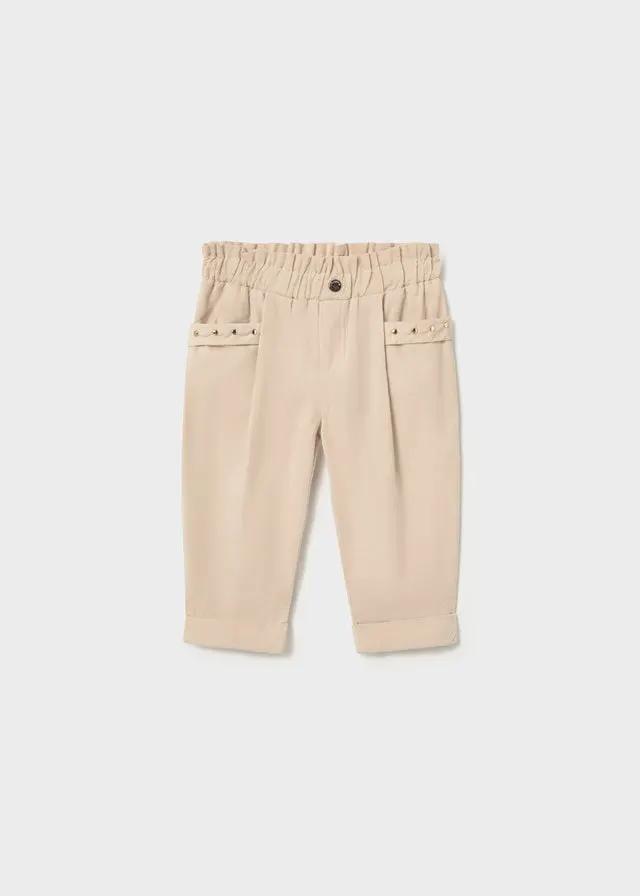 Pantaloni Bimba Avorio 2553/22 by MAYORAL