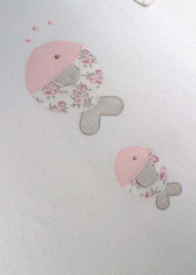 Coperta Neonata Panna FISH AND FLOWER 197/P by BABY LORD