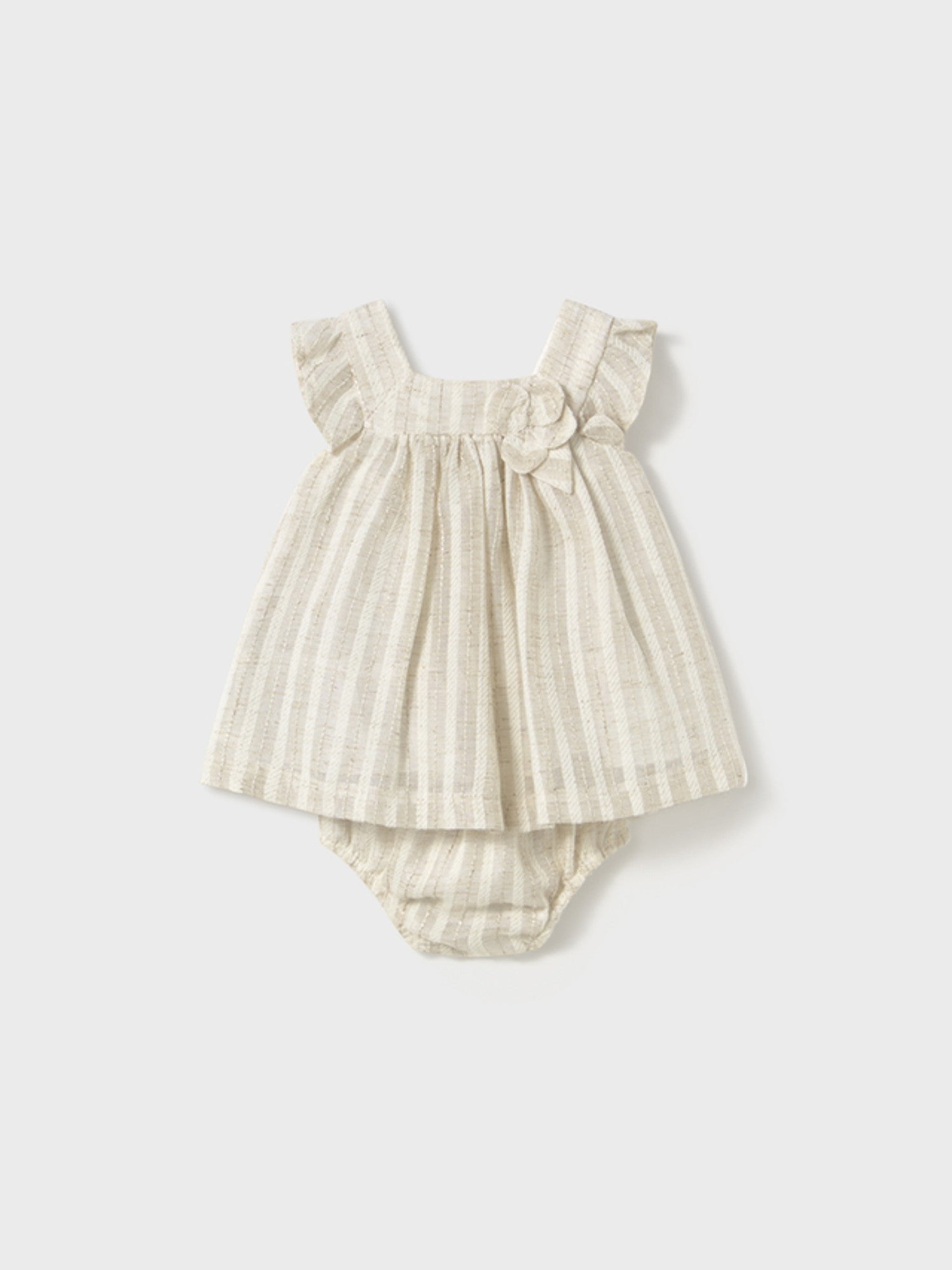Abito cerimonia  strutturato Bimba AVORIO 1858 /A -  NANU' BABY