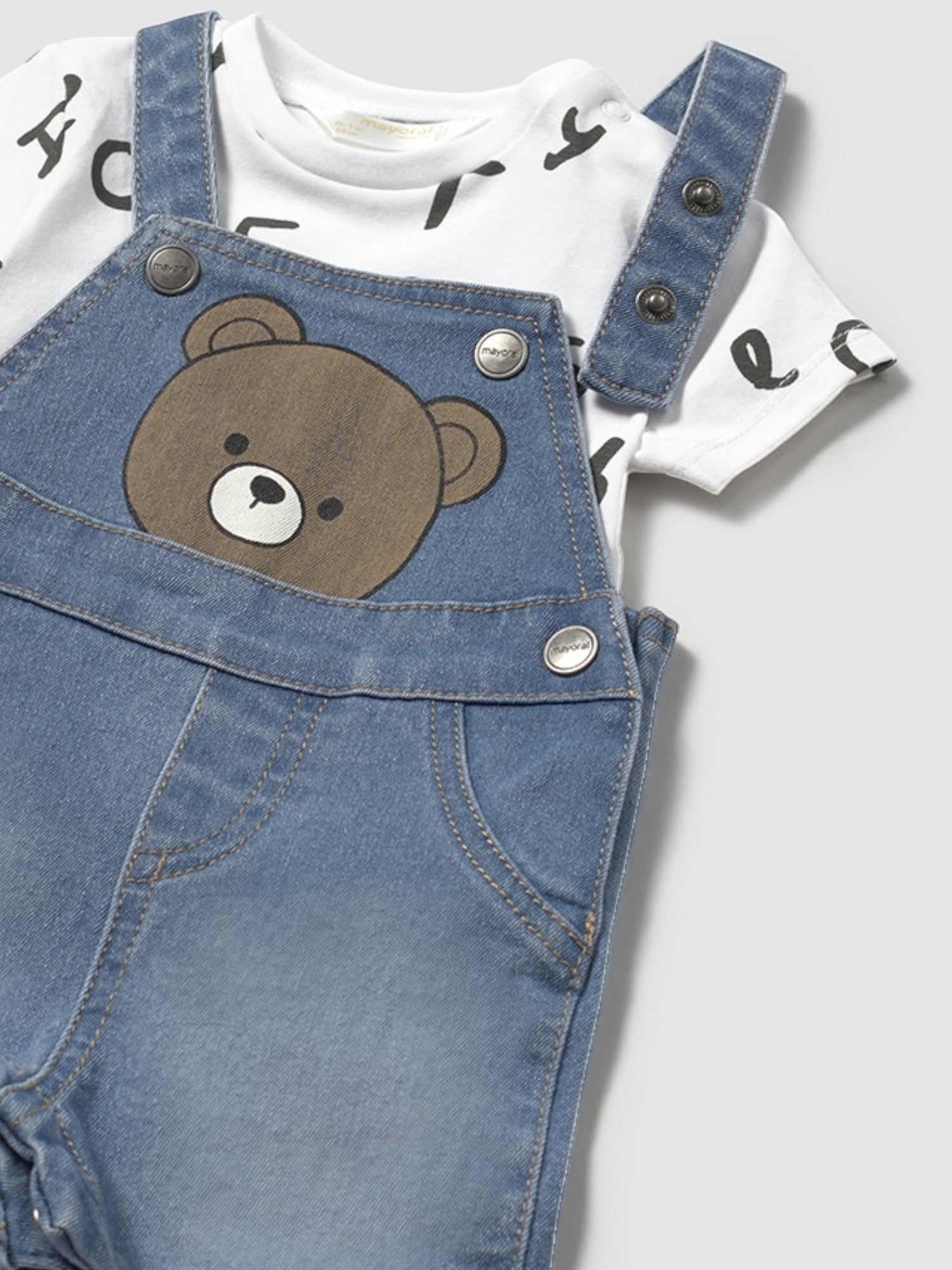 Completo  salopette Bimbo JEANS 1622 /J -  NANU' BABY
