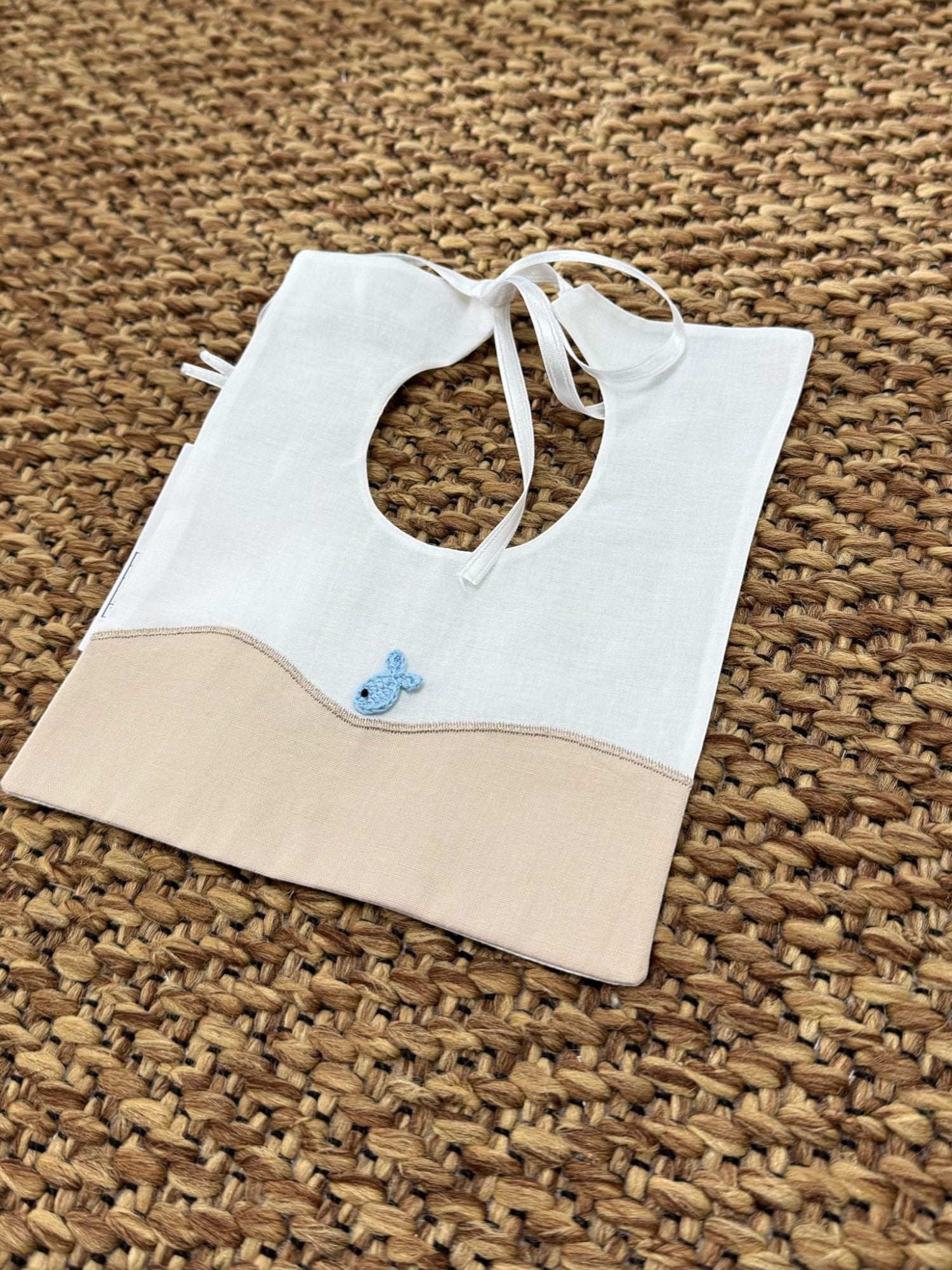 Bavetta  Pesciolino Neonato BIANCO AMALFI 1404 -  NANU' BABY